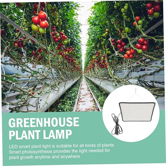 225LED Plant Grow Light Hanging Chain Red White Ultra-Thin Panel for Indoor Plants Dimmable LED Household