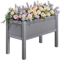 TT Nature HDPE Raised Garden Bed with Legs Outdoor Elevated Planter Box for Vegetables Herbs &amp Flowers Weather-Resistant Raised Garden Beds for Patio Balcony &amp Backyard Gardening