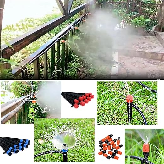 Drip Irrigation Kit 30M/100FT Garden Watering System Automatic Irrigation Kit Water Volume Adjustable Sprinkler System