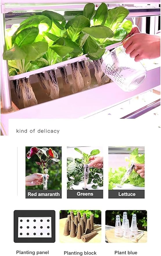 Hydroponic Growing Kits Garden Hydroponic Growing Vertical Tower48/64 /90/120 Planting Spaces Indoor Gardening for Planting L