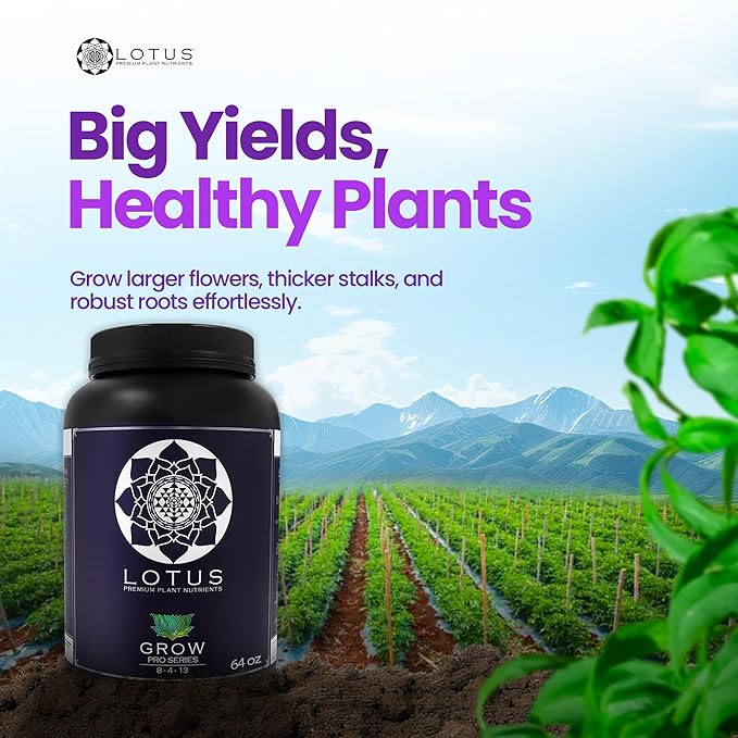Grow Pro Series - Hydroponic Plant Nutrients and Fertilizer Water Soluble Plant Food - Massive Roots Made for Coco Coir Hydro &amp Soil Enhances Flowering &amp Fruiting Indoor &amp Outdoor Gr