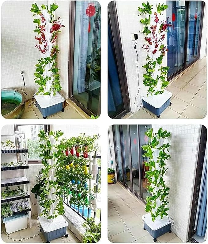 Hydroponic Planting 70-Hole Vertical hydroponic Tower Smart Garden Seeding hydroponic System soilless Cultivation