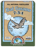 Down To Earth All Natural Fertilizers Organic Bat Guano - High Nitrogen Plant Food for Vegetative Growth 7-3-1 2 lb