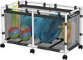 Pool Storage Bin 90 Gallons Holder for Noodles Toys Floats Towels Mesh Organizer for Swimming Equipments Mini Plus Style
