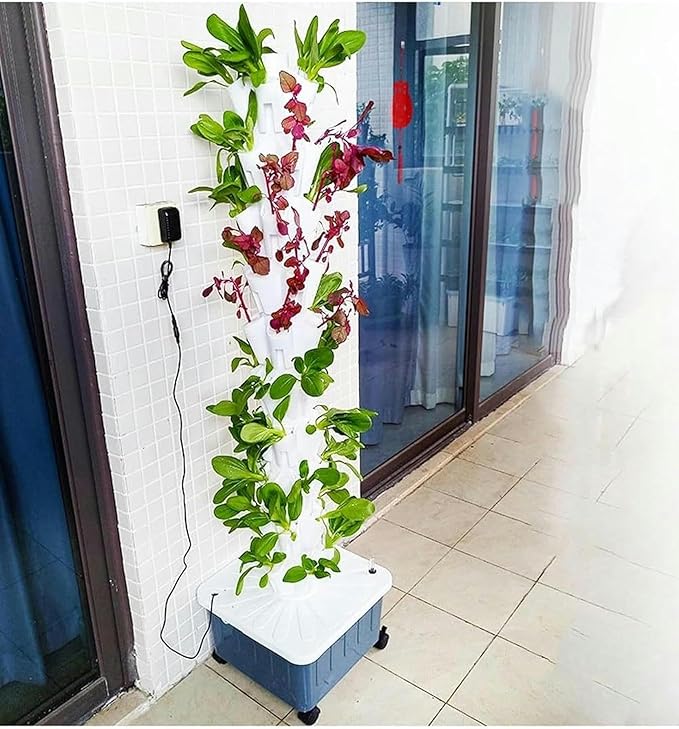 Hydroponics Growing System Tower Hydroponics Growing Tower Indoor Herb Garden Kit Complete Herb Growing Set 0828