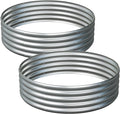 2PCS 4x4x1FT Galvanized Raised Garden Bed KitVegetable Boxes-Round Metal Flower BoxLarge Planter Raised Beds Outdoor Garden for PlantingFruitHerb-Silver