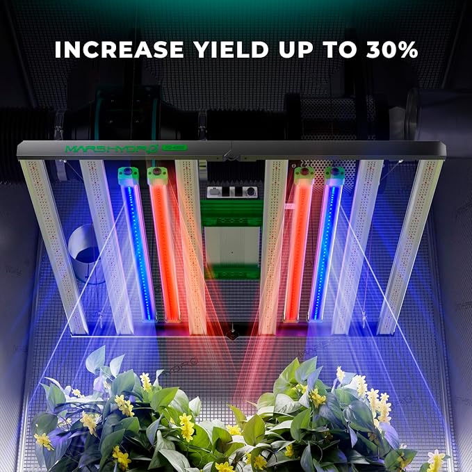 MARS HYDRO ADlite Red30 &amp Blue30 Led Grow Light for Indoor Plants 30Wx2 Grow Lights Deep Red and Blue Spectrum supplemental Light 3x3 FT Coverage Commercial Grow Light Bars or Home Gardening