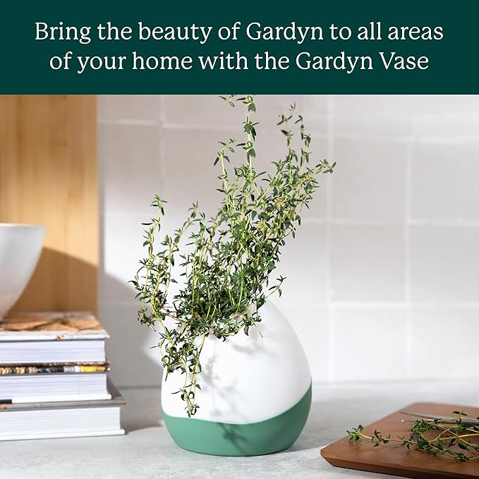 Gardyn Vase Complete Kit - Sage Green | Designed for use with Gardyn Hydroponics Growing System Kits &amp Vertical Garden Hydroponic Gardens | Bring Gardyn’s Indoor Plants to All Areas of Your Home