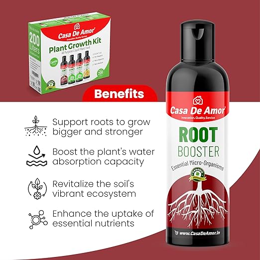 Plant Growth Kit 3-in-1 Liquid Fertilizers- Boost Growth Enhance Roots and Nourish Plants | Ideal for Indoor and Outdoor Gardens (800 ml)