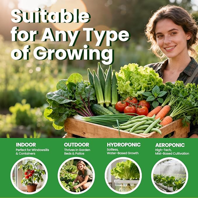 35 Heirloom Seeds Variety Pack - 21000+ Non-GMO Seeds for Planting Vegetables and Fruits Home Garden Seeds for Hydroponic Indoor and Outdoor Unique Garden Starter Set Gift for Mother Women...