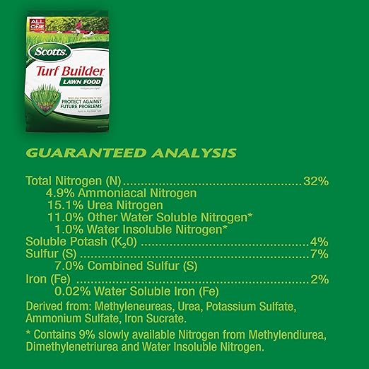 Scotts Turf Builder Lawn Food - Fertilizer for Grass For All Grass Types 15000 sq. ft. 37.50 lb.