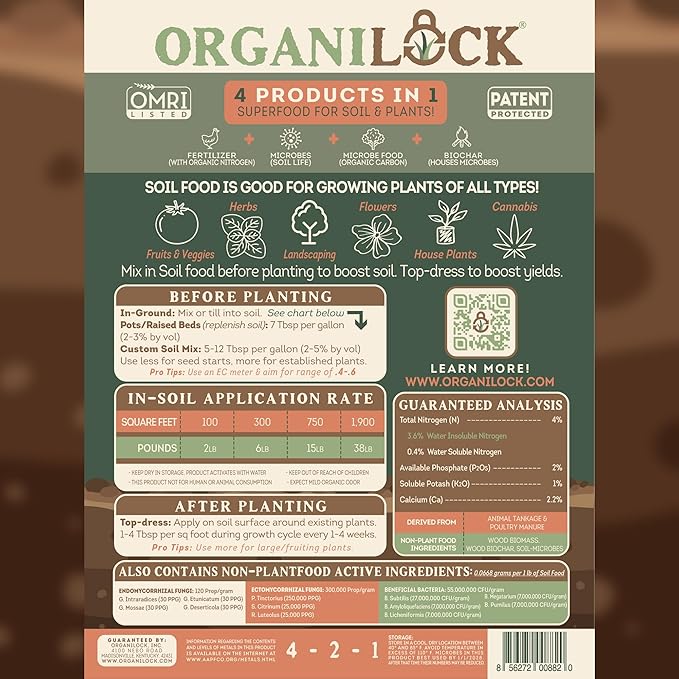 Soil Boost Fine Fertilizer Plant Food for Organic Growing 12 Pound Bag