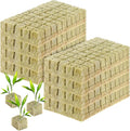 400Pcs 1inch Rockwool Cubes for Hydroponic Rockwool Grow Cubes Starter Plugs for Seed Starter Soilless Cultivation Hydroponics Soilless Culture Plant Propagation Cuttings