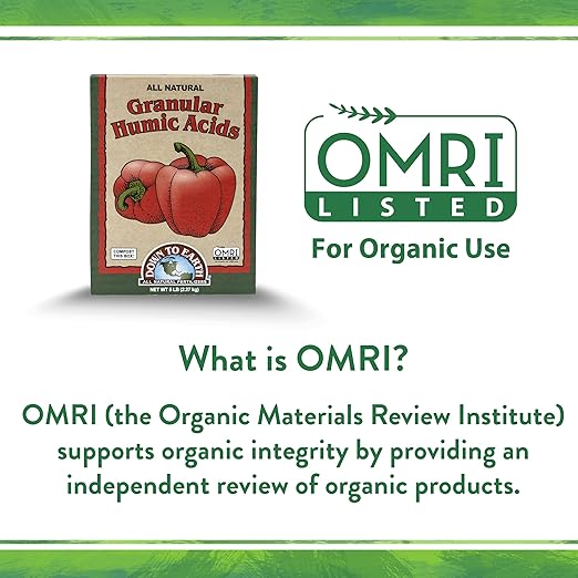 Down To Earth All Natural Fertilizers Organic Granular Humic Acids - Soil Amendment Adds Carbon Increases Nutrient Uptake 5 lb
