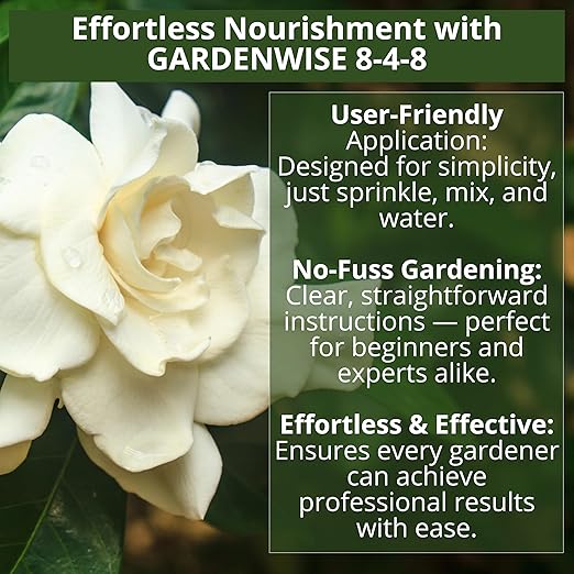 8-4-8 Acidic Fertilizer for Azaleas Camellias (Camelia) Hydrangeas Blueberries Gardenias Magnolia Trees Evergreens and Rhododendrons - Ideal Iron-Rich Plant Food (2 QUARTS)