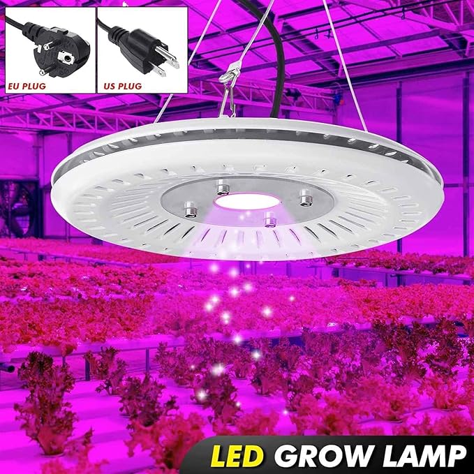 Plant lamp LED Round Full Spectrum Light Waterproof IP64 Flood Light Plant Flower Indoor Hydroponic Greenhouse LED Grow Lighting Growing Lights for Indoor Plants
