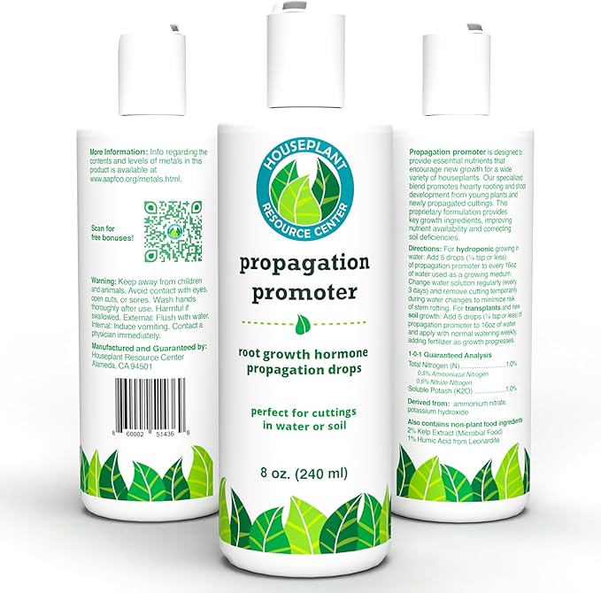 Houseplant Prop Drops - Propagation Promoter &amp Root Growth Hormone | Root Stimulator for Cuttings | Supports Stronger Healthier Plants | Easy-to-Use Liquid Formula for Water &amp Soil Propagatio