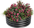 2x2x1ft Round Metal Raised Garden Beds – Corrosion-Resistant Galvanized Steel Quick Assembly Safe Rubber Edges for Planting Landscaping