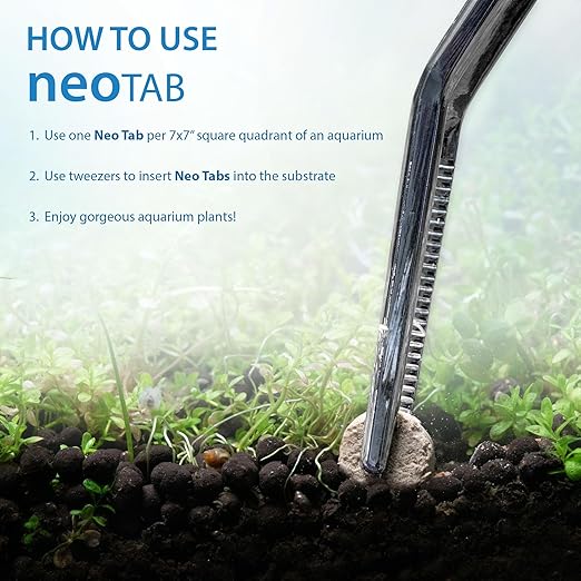 Neo Tabs - Aquarium Plant Fertilizer Root Tabs with Potassium - Potassium Freshwater &amp Saltwater Tank Tablets Safe for Fish &amp Shrimp &amp Snails - Tab K 20 Tabs