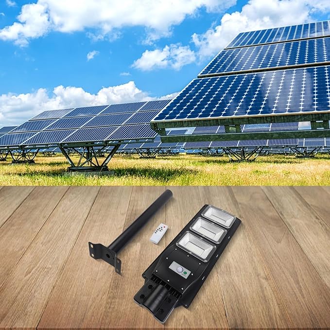 Vacumis Solar SpotlightsWaterproof And Dustproof High-Strength Construction For Yard Garden Patio Camping Lighting And Device Charging Station In Black(60cm)
