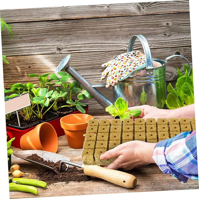 BESPORTBLE 100pcs Soilless Culture Plant Cubes Hydroponic Planting Cubes Air Permeability Water Retention for Indoor Gardening