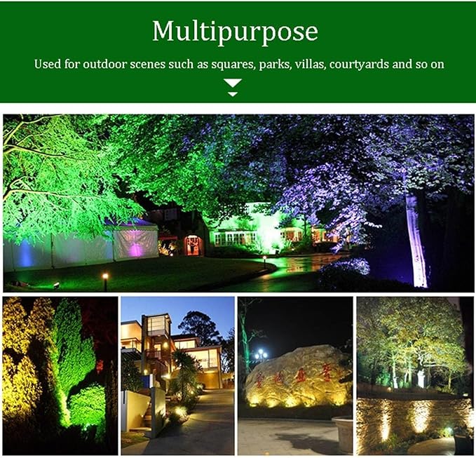 Led Beam Light Outdoor Waterproof Long-Range Spotlight AC85-265V Rotation Led Light Projection Light(Green36W(AC 85-265V))