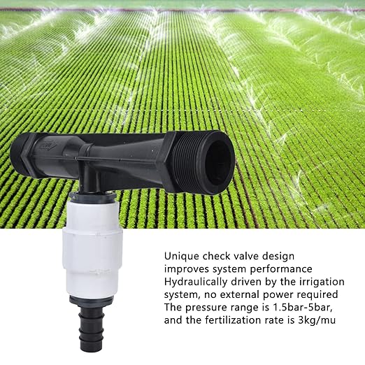 G2 External Thread Venturi Fertilizer with Check Valve Fertilizer Injector Irrigation Tool for Garden