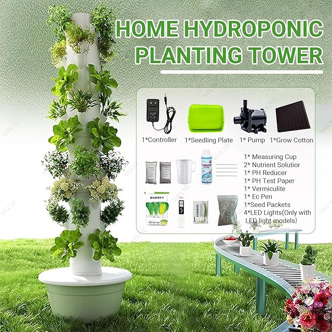 Vertical Gardening System - 7 Layer Plant Growing Solution for Urban Balconies and Patios