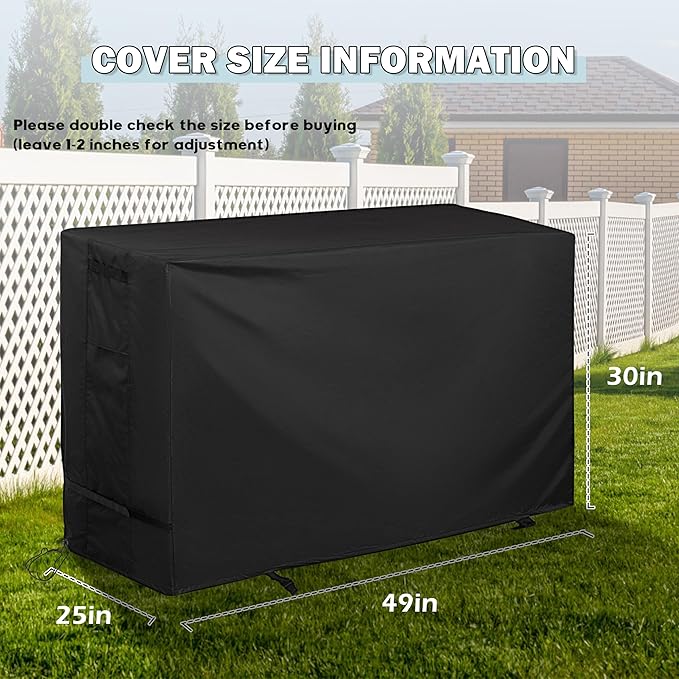 Outdoor Raised Garden Bed Cover for Best Choice Products 48 x 24 x 30 Inches Raised Garden Bed Outdoor Planter Box Stand Cover for Mobile Elevated Wood Planter/Planting Bed