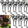 15W Low Voltage Landscape Lights LED Landscape Lighting with Connectors and Spike Stand 12V 24V Outdoor Spotlights Yard Garden Pathway Lights 1500LM Waterproof Warm White Light (16Pack)