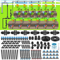Pawfly 250 ft Drip Irrigation System Quick-Connect Drip Irrigation Kit with 50ft 1/2 &amp 200ft 1/4 Tubing and Accessories Garden Watering System for GreenhouseYardsLawnRaised Bed