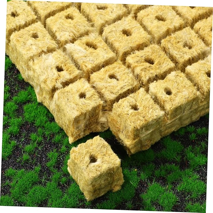 UPKOCH 100pcs Planting Cubes for Hydroponics Soilless Cultivation Blocks for Garden Plant Propagation Nutrient-Rich Starter Plugs for Growth Indoor Systems