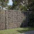 Gabion Basket with Cover 78.7x19.7x59.1 Galvanized Iron Raised Garden Bed Metal Planter Box for Outdoor Garden Landscaping Elevated Raised Flower Bed Durable and Tool-Free Assembly