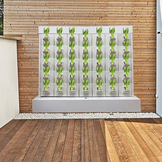 Hydroponic Growing Tower Vertical Planter Tower Hydroponics Growing System Kit for Fruits Vegetables Herbs and Miniature Greens(X-Large)