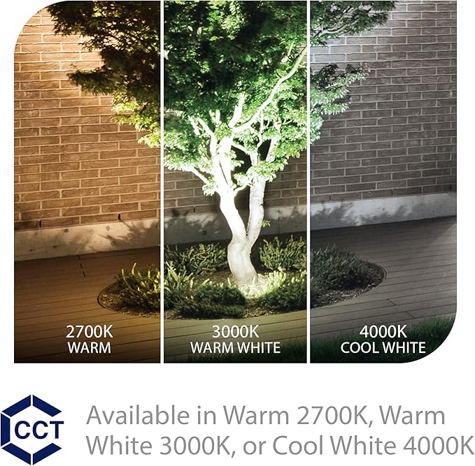 WAC Landscape Lighting LED 12V Medium Size Accent Light with Adjustable Beam Angle and Integral Brightness Control 50-1300 Lumens 4000K Cool White Built-in LED in Bronze