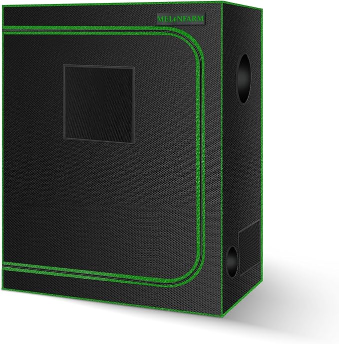 MELONFARM Small Grow Tent for Aerogarden30”x18”x36” Hydroponics Growing System Highly Reflective 600D Diamond Mylar Canvas with Ventilation window and Floor Tray for Hydroponic Indoor Plant Growing
