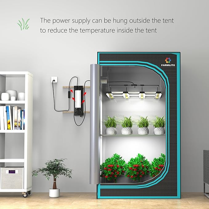 Grow Light FARMLITE LED Grow Lights for Indoor Plants Full Spectrum Growing Light Plant Hanging Growing Lamps