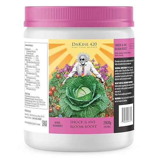 Dakine’s 420 Shock &amp Awe Booster (2000g) - Indoor Plant Food- pH Balance Indoor Plant Fertilizer – Plant Nutrients Powder