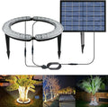 Solar Palm Tree Lights Outdoor 12000 mAh &amp 32 LEDs Outdoor Yard Lighting 6000K Uplight Landscape Spotlights Solar Powered Flood Lights for Large Tree Yard Landscape Garden