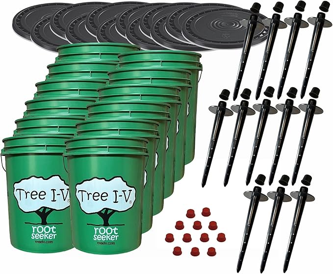 Tree I-V 12-pk Fill &amp Haul Root Feeder | Plug &amp Lid for Remote Trees