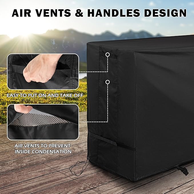 Outdoor Raised Garden Bed Cover for Best Choice Products 48 x 24 x 30 Inches Raised Garden Bed Outdoor Planter Box Stand Cover for Mobile Elevated Wood Planter/Planting Bed