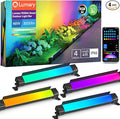 Lumary Smart Outdoor Led Light Bar RGBAIWW Color Changing Wall Washer Lights IP65 Backyard Ambient Floodlights Landscape Lighting for Room/Garden/Halloween/Christmas APP&ampVoice Control 4 Pack
