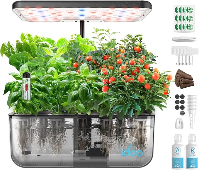 iDOO Hydroponics Growing System Kit &amp Growth Sponges 60 Pcs