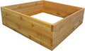 Infinite Cedar 3 ft x 3 ft x 11 in Raised Garden Bed Kit - Made from 1 Thick Western Red Cedar from North America