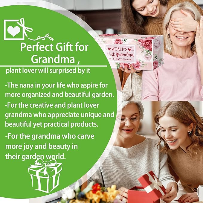 Grandma Garden Tool Set Gifts for Grandma Women Garden Tool Set Outdoor Horticulture Starter