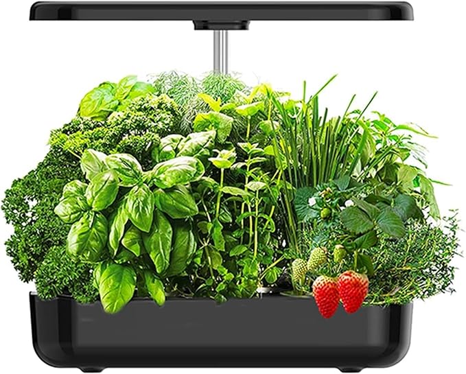 Vertical Garden for Interior 12 Interior Hydroponic Capsules Garden with Growth Light Intelligent Garden Pot Kitchen Automatic Timer
