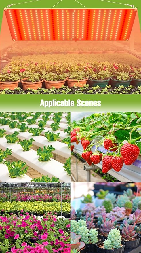 2Pcs 400W Plant Lamps 100-277V Greenhouse Tent Hydroponic Fill Light UV/IR Indoor Seedings Cultivation Lights 110V Sapling Vege Fruit Flower Moss Succulent Potted Moss Lighting Hanging with US Plug