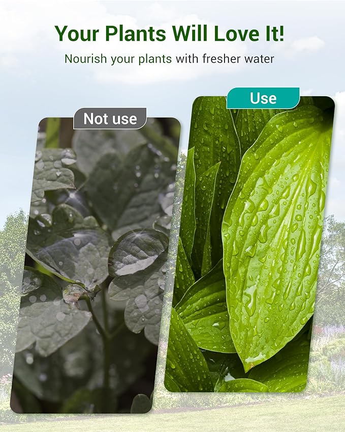 AQUA CREST Garden Hose Water Filter for Plants Greatly Reduces Chlorine Odor Improve Plants Health Ideal for Organic Gardening Farming and Pets Pack of 4