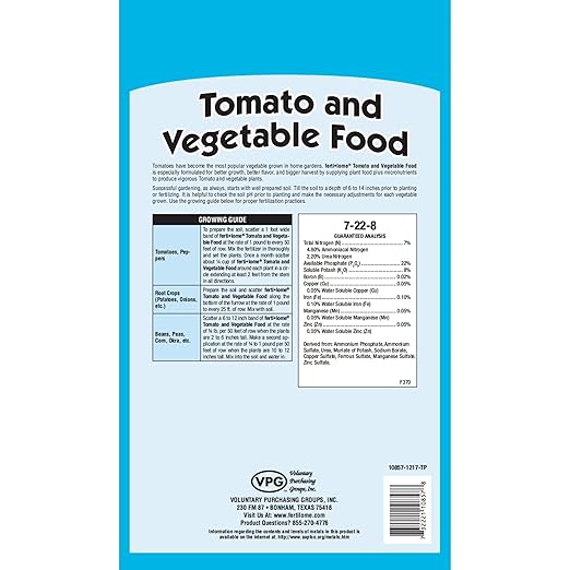 Fertilome (10855) Tomato and Vegetable Food 7-22-8 (4 lbs.)