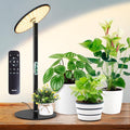 chiphy Desk Grow Lights for Indoor Plants Full Spectrum LED Plant Light 40W Aluminum Tabletop Grow Lamp Automatic Timer 4H/8H/12H 16''-30'' Height Adjustable Remote for Large Small Plants